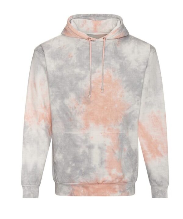JH022 Grey Pink Marble tie dye Hoodie