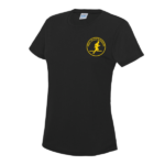 Peel Road Runners Ladies JC005 BLACK FRONT