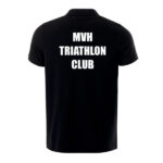 MVH TRI CLUB BLACK POLO BACK PRINT IN WHITE 600 MVH TRI CLUB BLACK POLO BACK PRINT IN WHITE 600